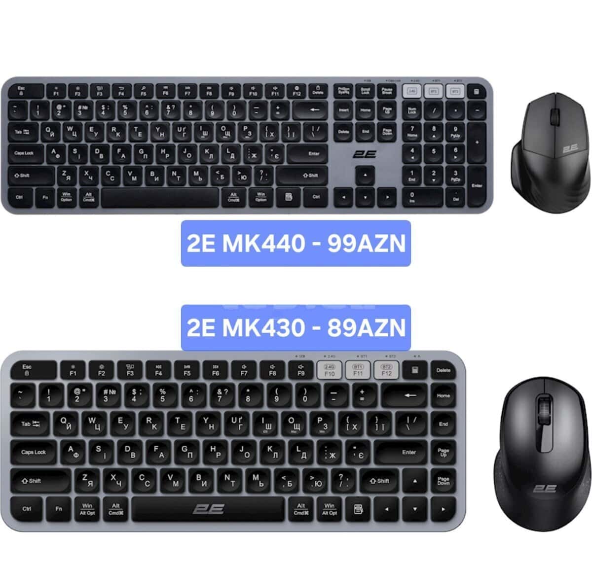 2E MK430 and MK440 Wireless Keyboard and Mouse Set - Tenderyard