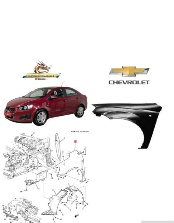 Yan qanad Chevrolet Aveo T300 2011-2013 - Tenderyard