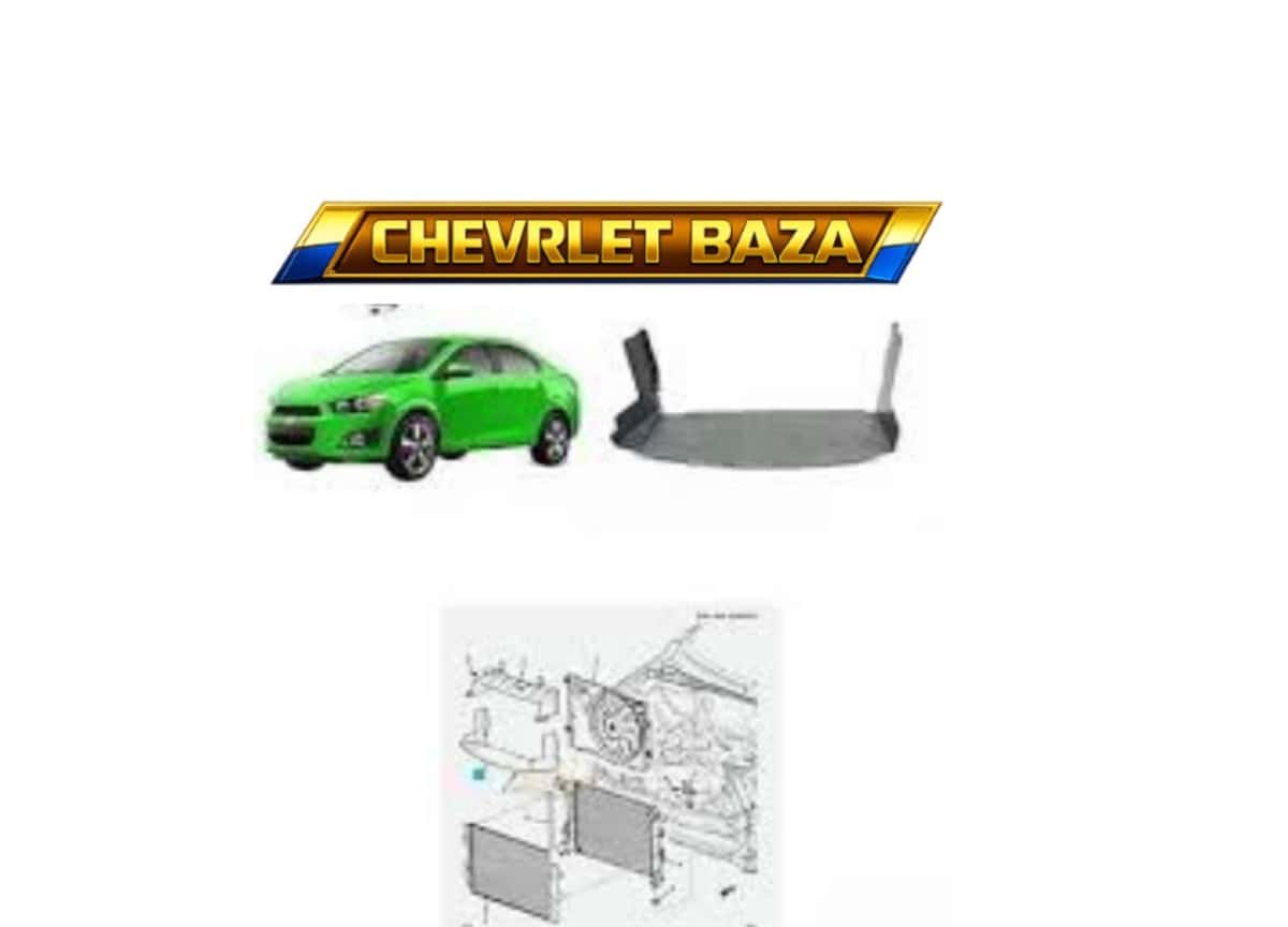 Lower radiator deflector for Chevrolet Aveo T300 2011-2013 - Tenderyard