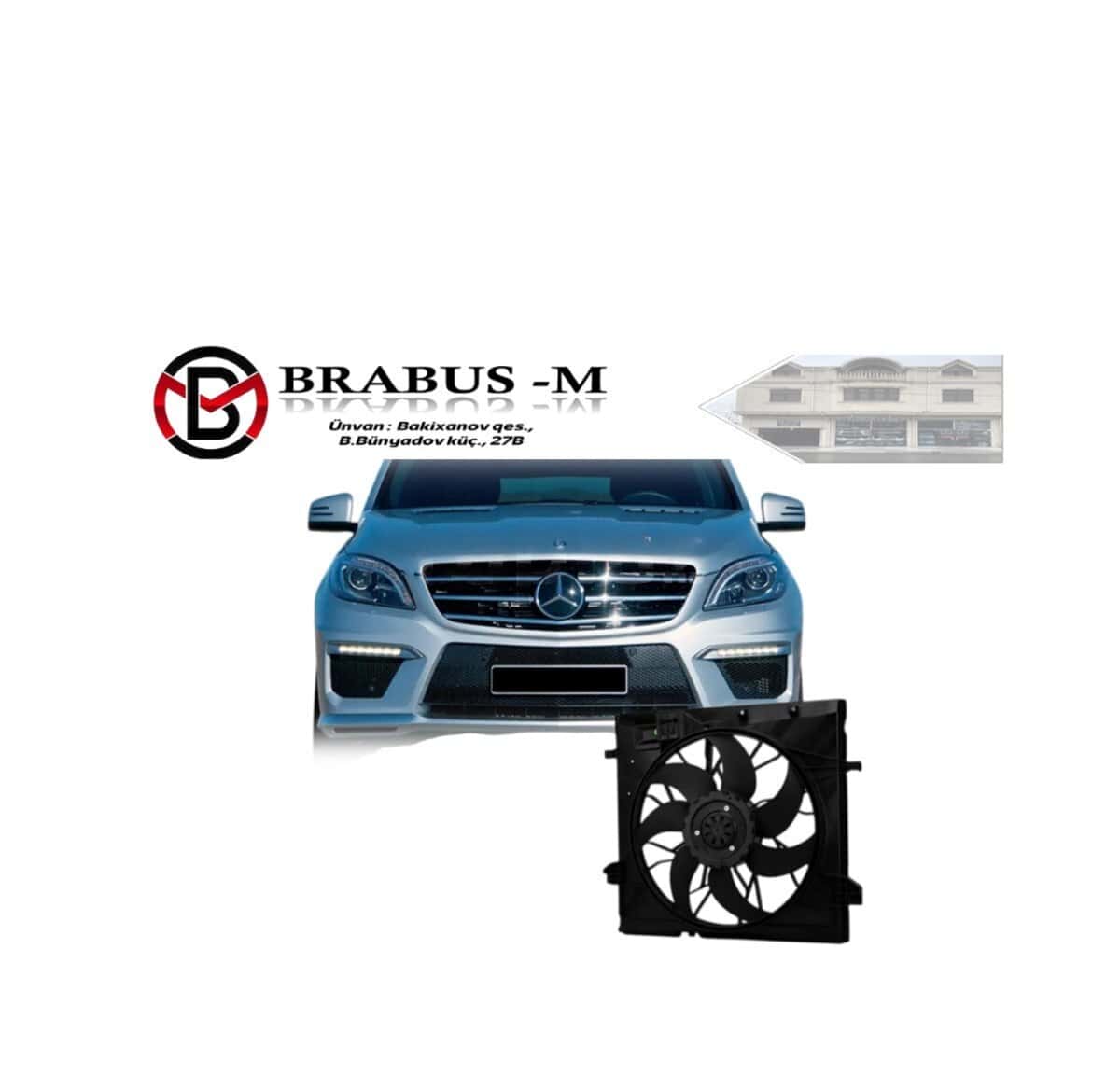 Electric fan for Mercedes W166 ML - Tenderyard
