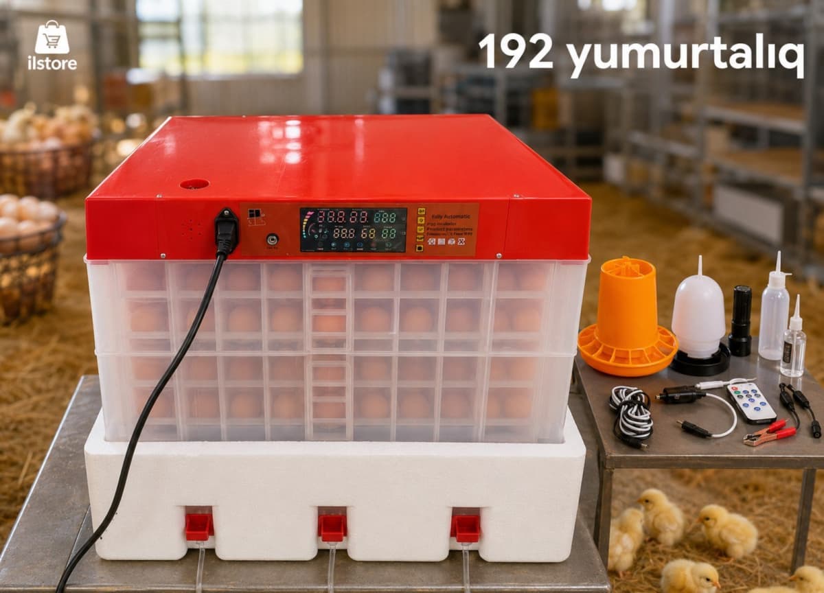 İnkubator İlməzli 192 yumurta