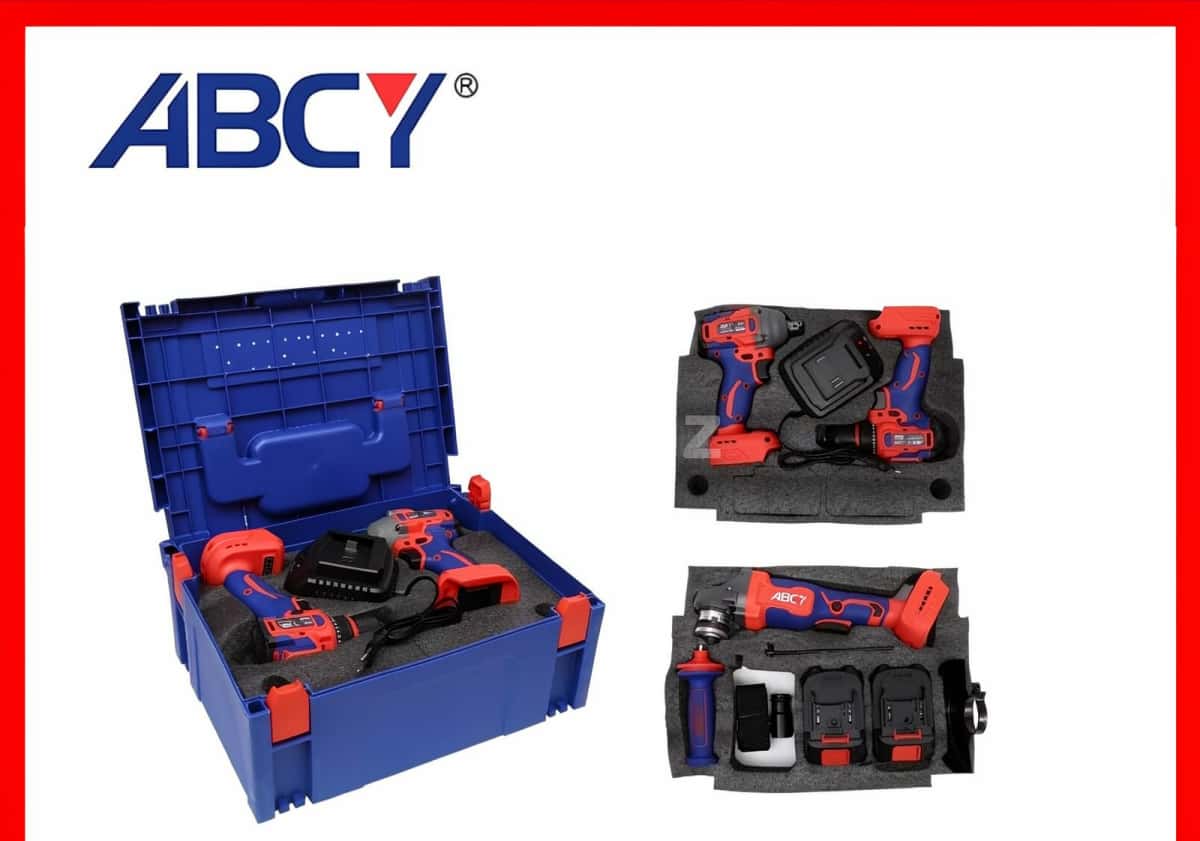 ABCY Brushless Drill, Angle Grinder, and Impact Wrench Set - Tenderyard
