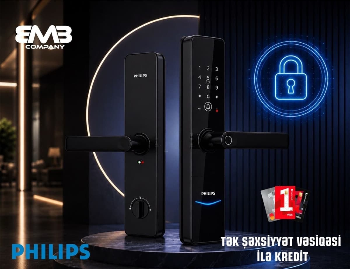 Philips DDL603E-5HWS Ağıllı Qapı Kilidi