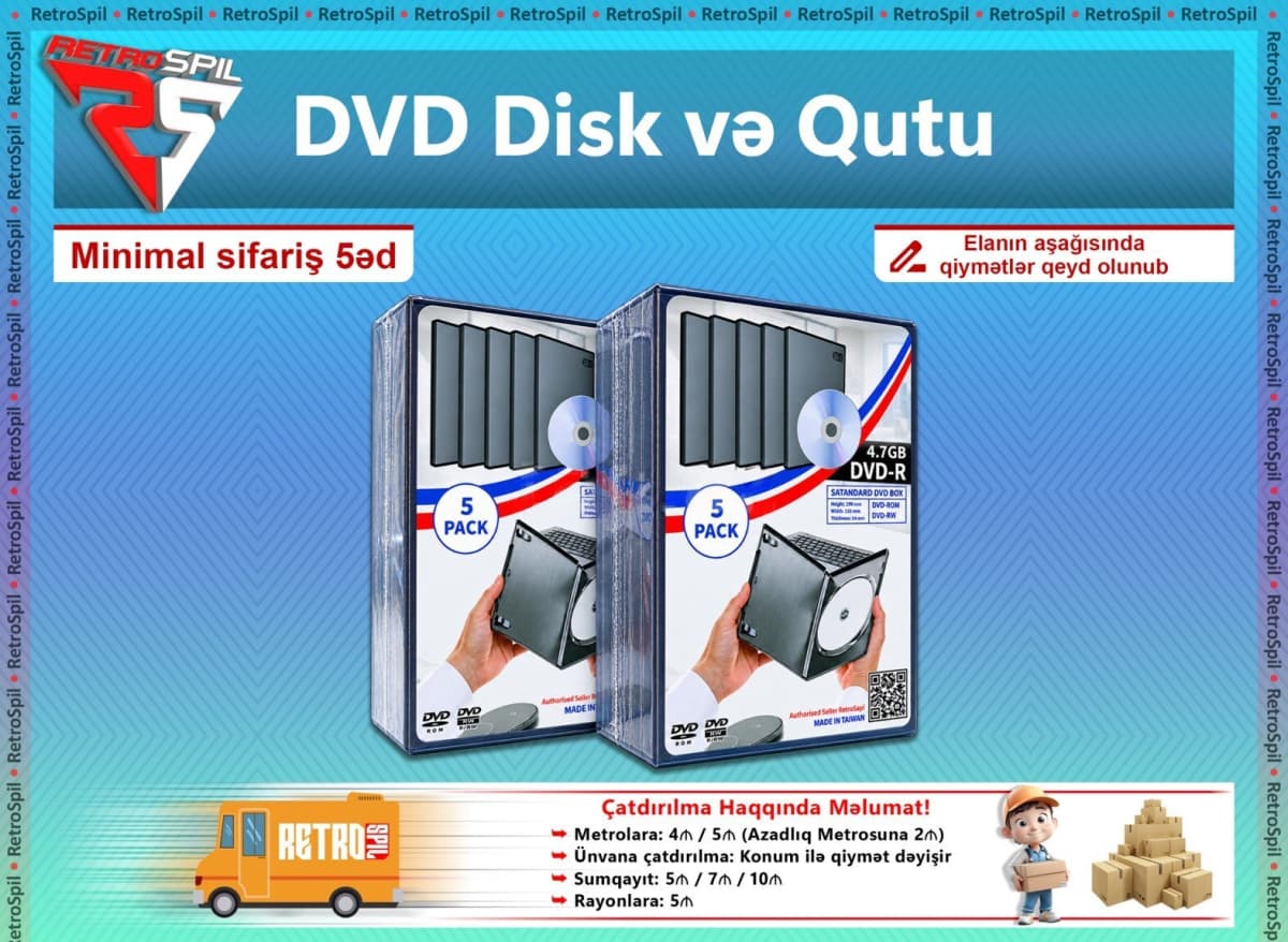 Premium CD-R və DVD-R Disk Qutuları