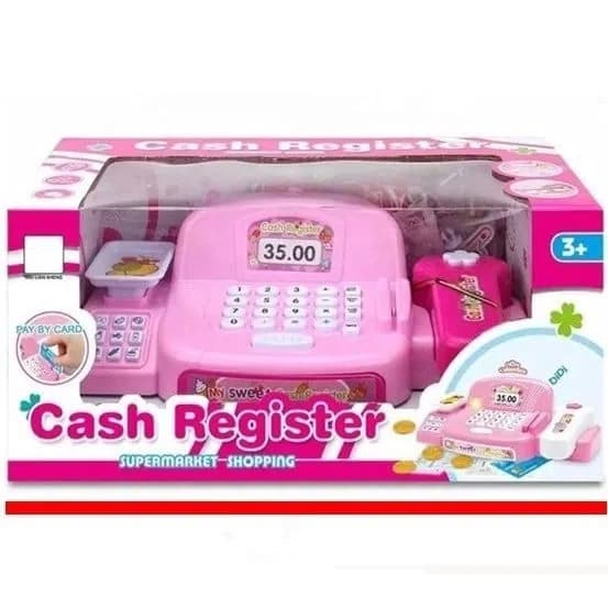 Oyuncaq kassa aparatı SH-583, çəhrayı, 3 yaşdan