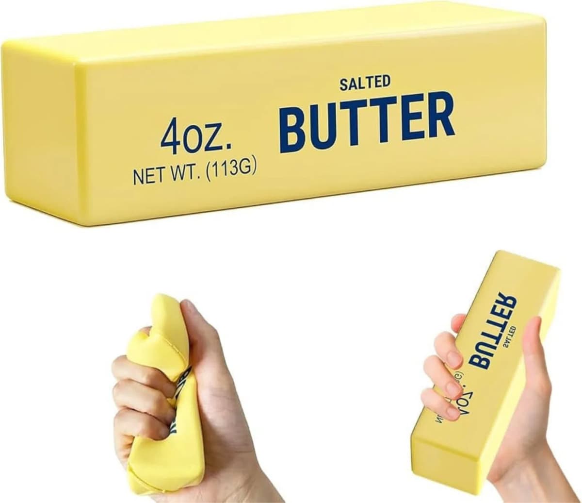 Antistress oyuncaq Butter Squishy sarı