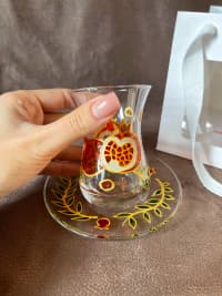 Fincan-stəkan Şüşə material — şəkil 2