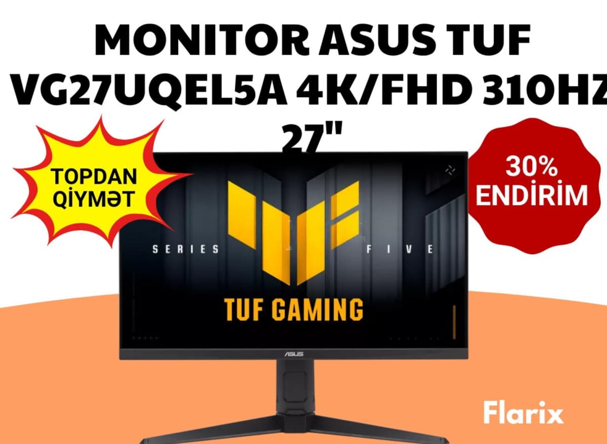 ASUS TUF Gaming VG27UQEL5A 27" 4K 310Hz Monitor
