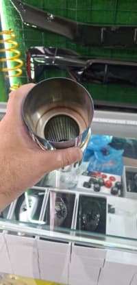 Egzoz nasatqası 150mm universal xrom — şəkil 2