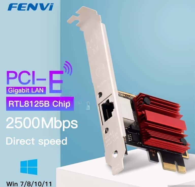 Şəbəkə kartı RTL8125B 2.5Gbps PCI-E - Tenderyard