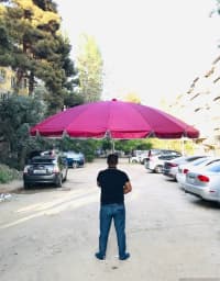 Bağ çətiri Dairəvi, Tünd qırmızı rəng — şəkil 2
