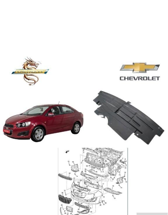 Mühərrik qoruyucusu Chevrolet Aveo 2011-2013