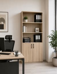 Ofis dolabı İki qapılı, Qəhvəyi rəng — şəkil 1