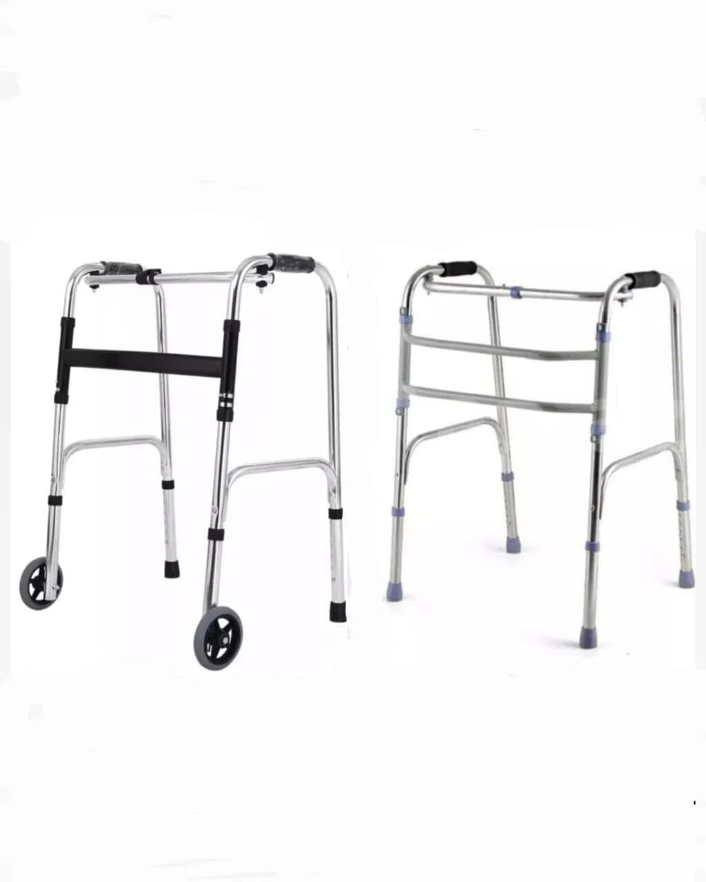 Xəstələr üçün qatlanan yerimə çərçivəsi (rollator)