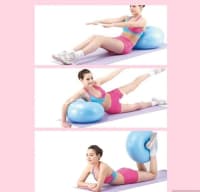Ortası Dəlikli Aerobika və Pilates Topu — şəkil 7