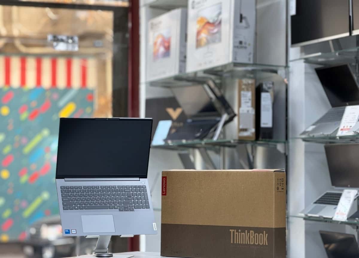 Lenovo brand laptop, Gray color - Tenderyard