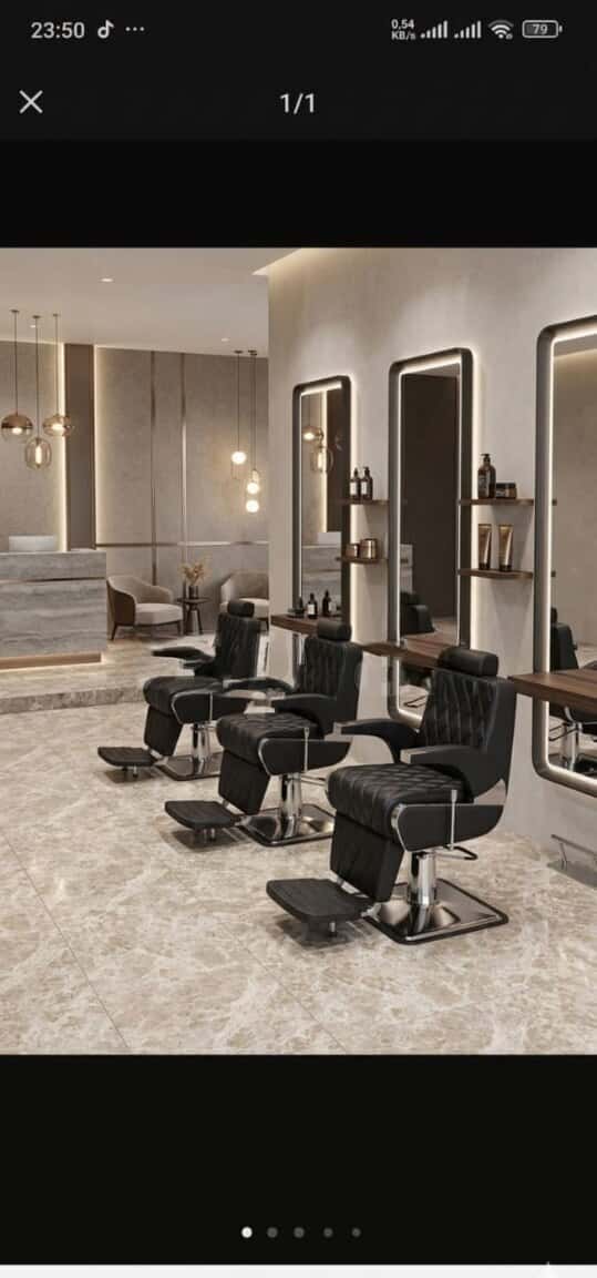 Barber chair, made in Turkey - Tenderyard