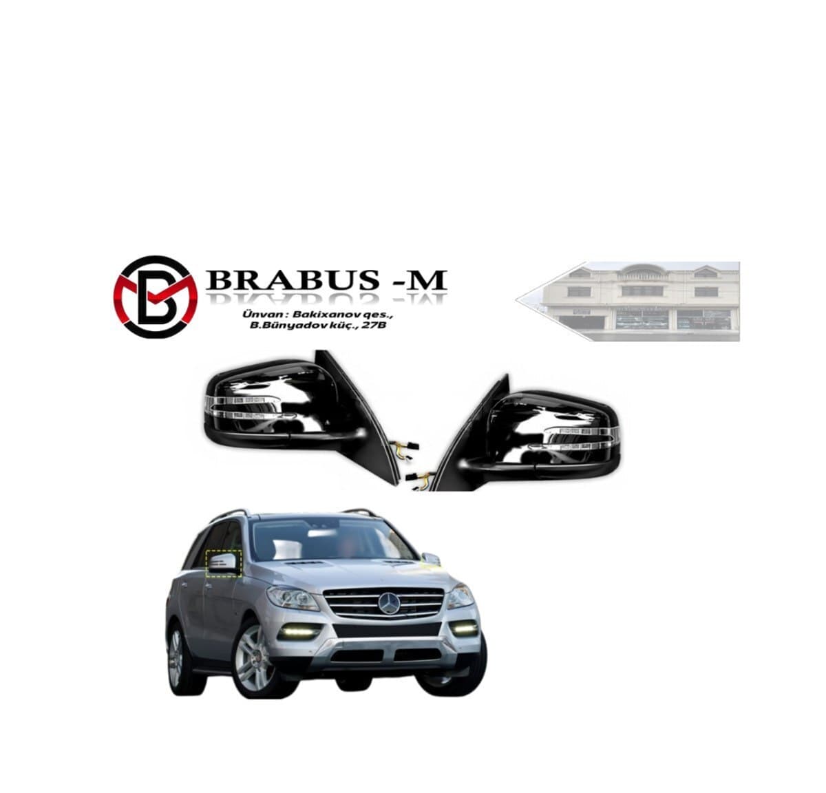 Yan güzgü Mercedes W166 ML