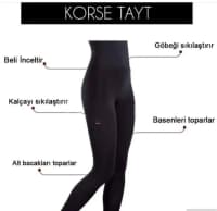Türkiyə İstehsalı Göbək Toparlayan Korset Tayt — şəkil 4