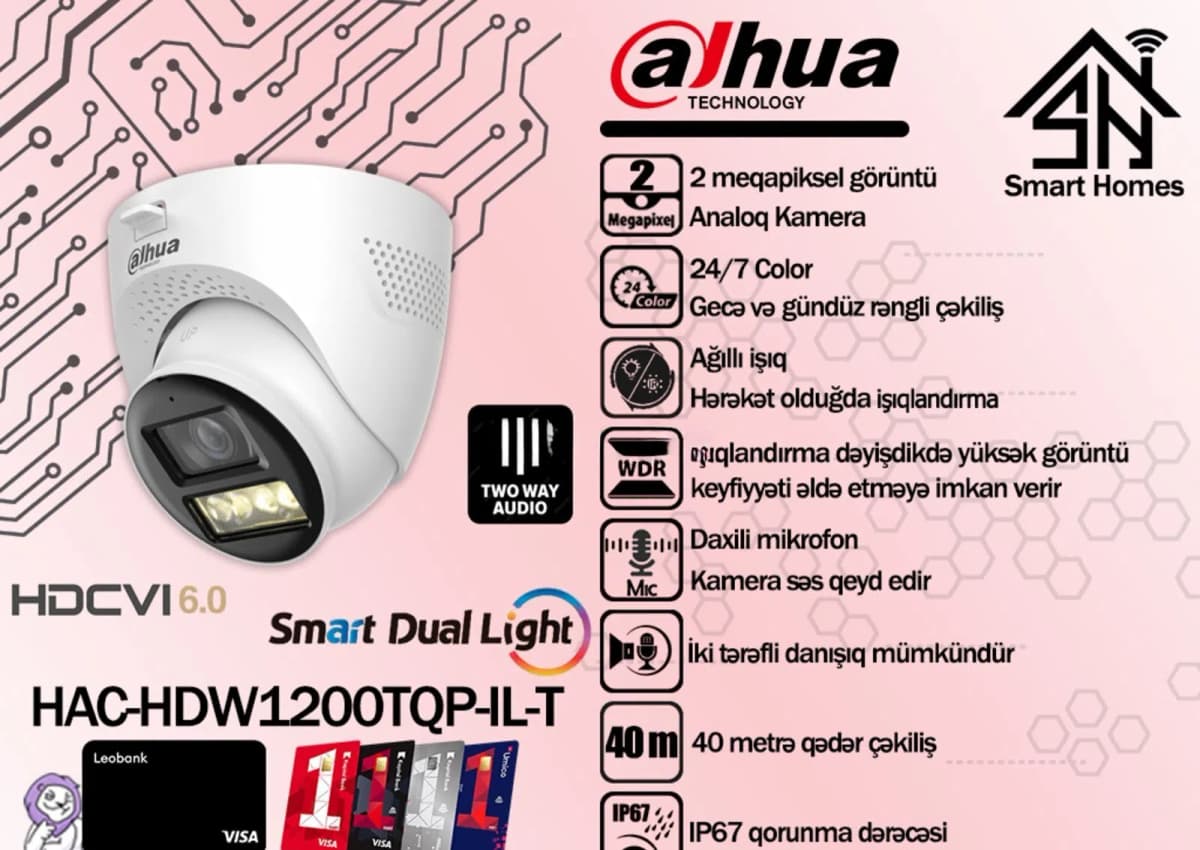 Müşahidə kamerası Dahua HAC-HDW1200TQP-IL-A 2MP