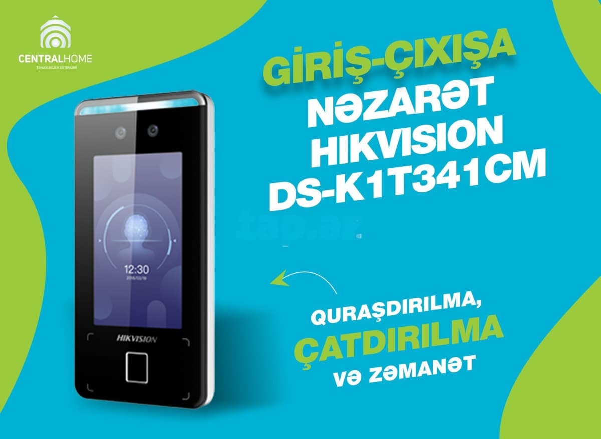 Üz tanıma terminalı Hikvision DS-K1T341CM