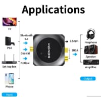 Audio konverter Bluetooth 5.0 DAC 192kHz — şəkil 6