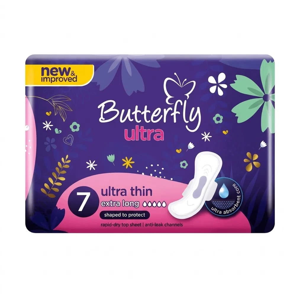 Butterfly Ultra Thin XL Gigiyenik Bezlər, 7 ədəd