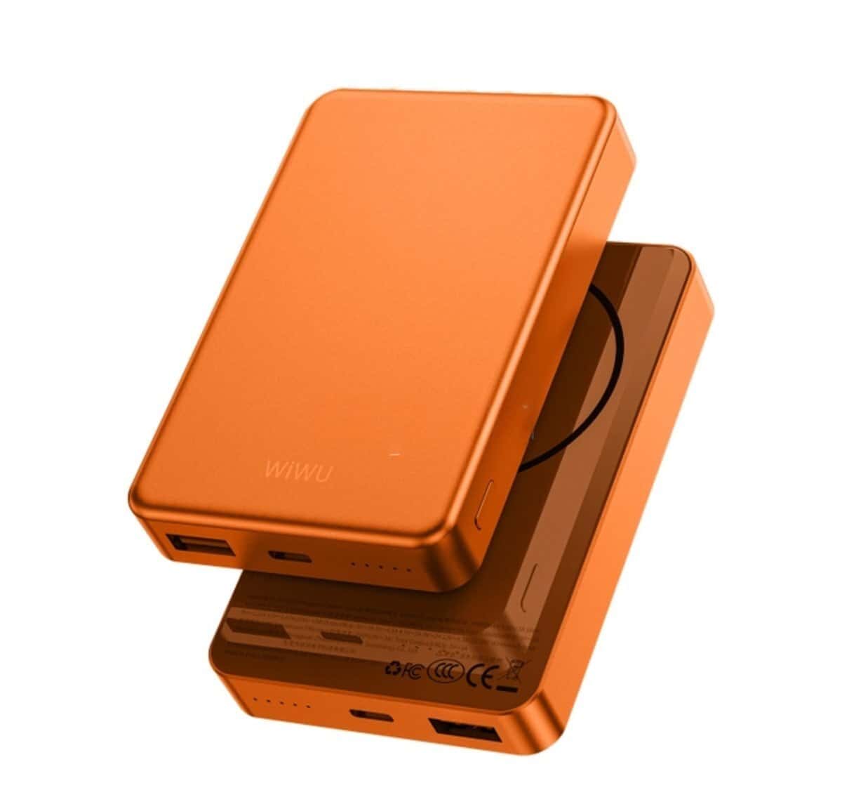 10,000 mAh powerbank, Orange color - Tenderyard
