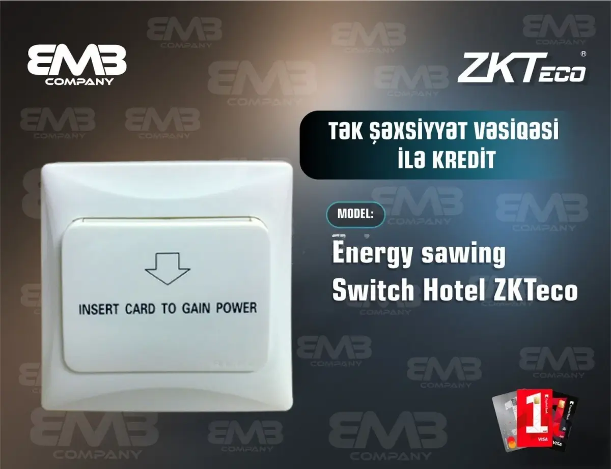 ZKteco hotel enerji qənaət kart açarı