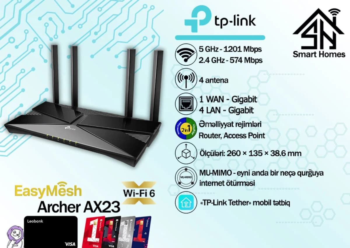 Router TP-Link Archer AX23 AX1800 Gigabit Wi-Fi 6