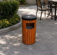Tullantı qabı taxta materialdan — şəkil 1