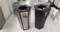 Altıbucaqlı metal zibil qabı 55L — şəkil 1