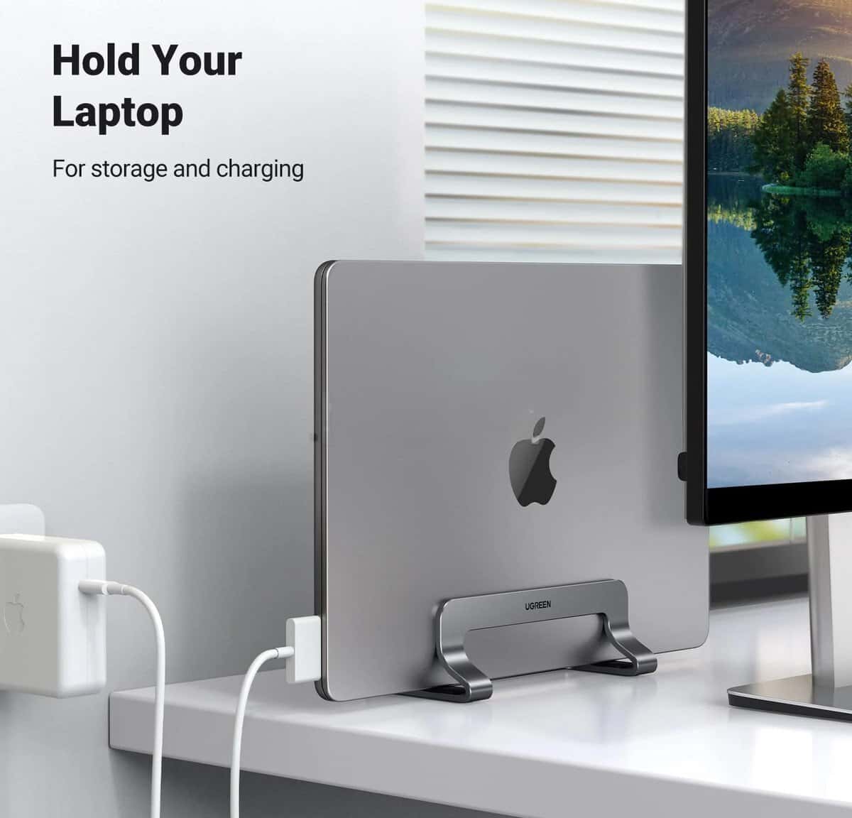 Laptop stand Ugreen LP258 vertical holder - Tenderyard