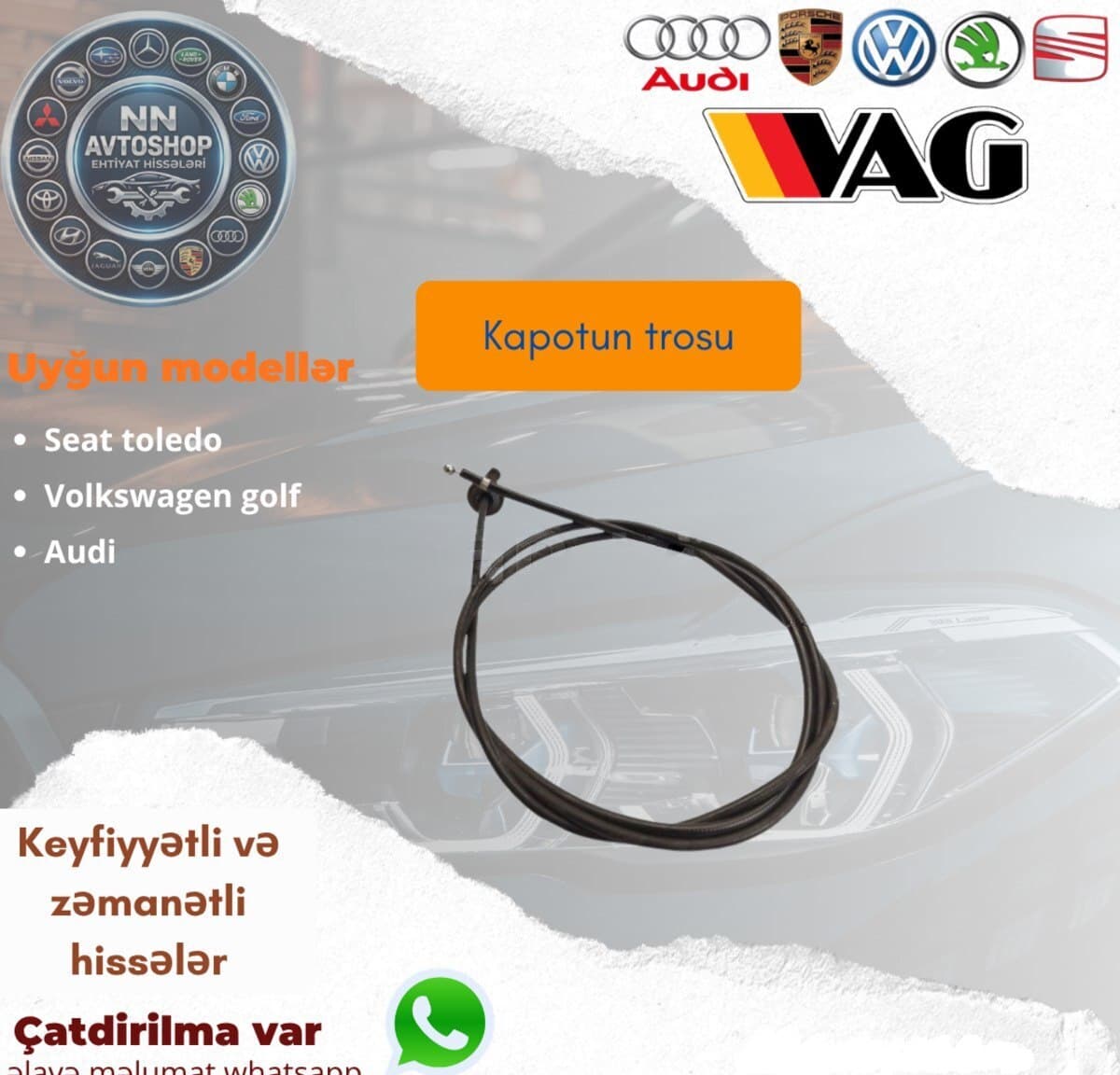 Kapot trosu Seat Toledo