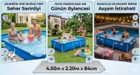 Karkaslı hovuz Intex BM-28273, 450x220x84 sm, göy — şəkil 1