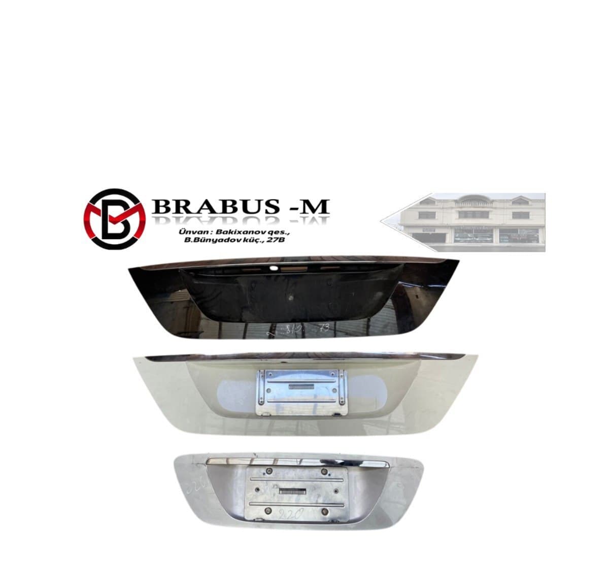 Baqajın nömrəaltlığı Mercedes W211