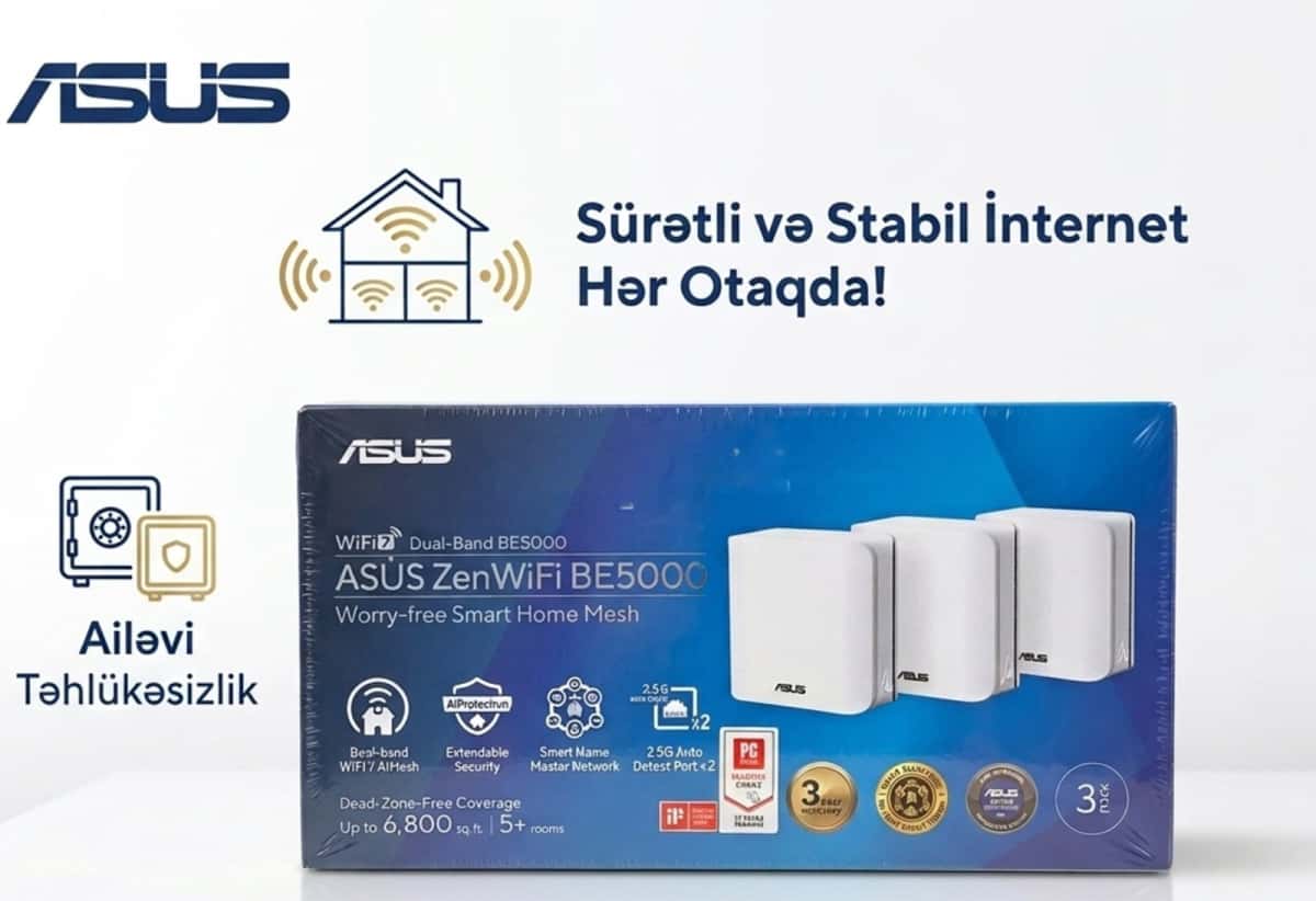 Router ASUS ZenWiFi BE5000 Mesh 3x WiFi 7 - Tenderyard