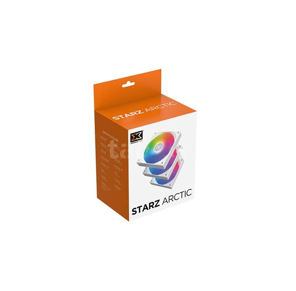 Cooler Xigmatek Starz Arctic White 120mm 3-fan pack - Tenderyard