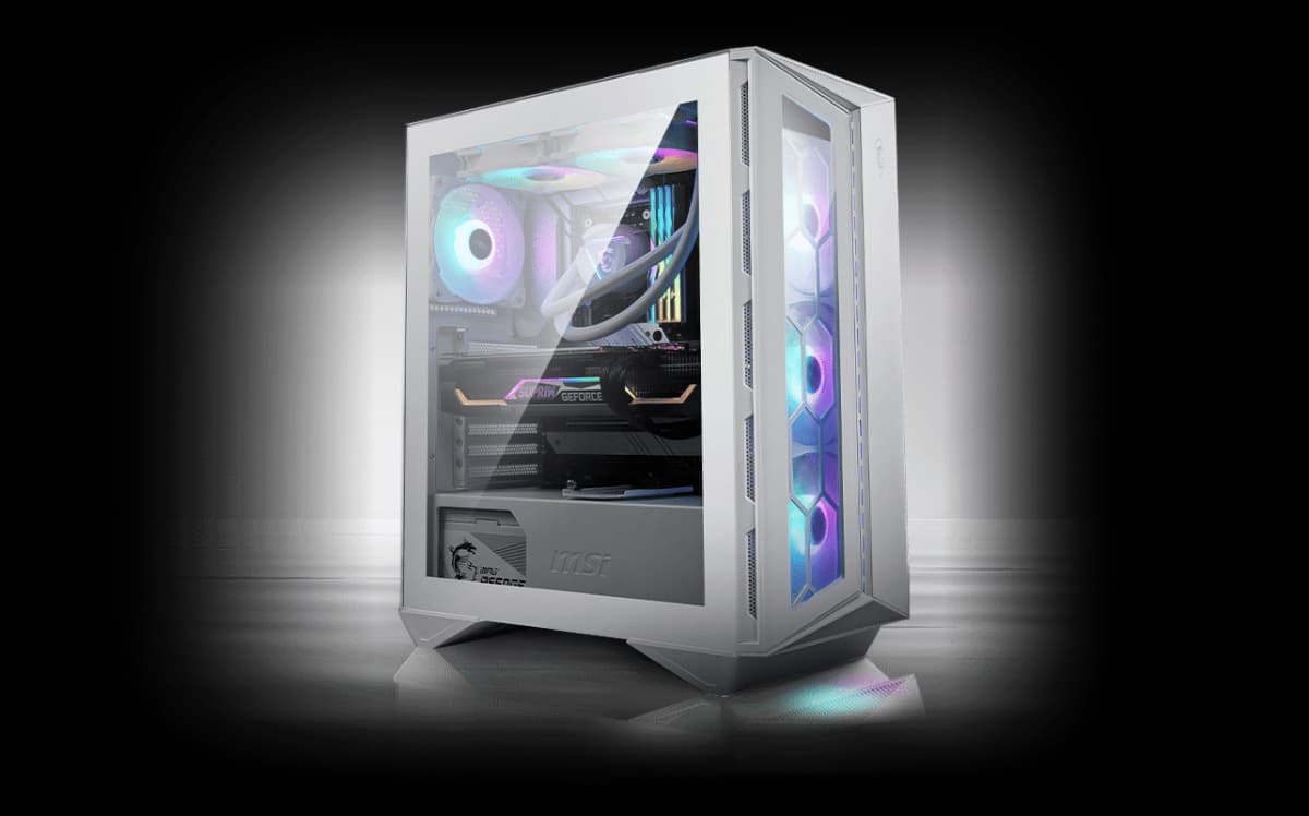 MSI PC case, ağ rəng