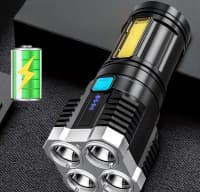 4 Çıxışlı Güclü LED Fənər — şəkil 7