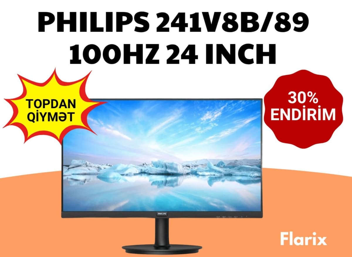 Monitor Philips 241V8B/89 24 inch 100Hz