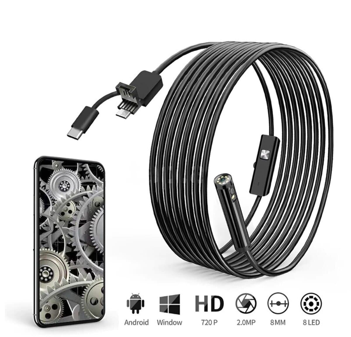 Endoskop kamera DDSEE dual sistem 8.0 mm