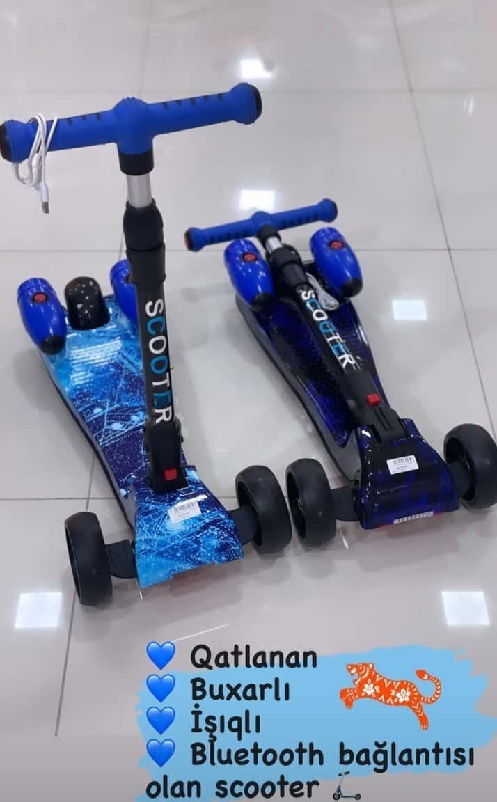 Uniseks uşaq skuteri, Elektrik skuter, Qarışıq rəng - Tenderyard
