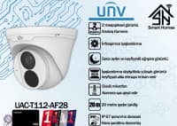 Müşahidə kamerası UNV UAC-B112-AF28 2.8mm 2MP Bullet Camera — şəkil 2