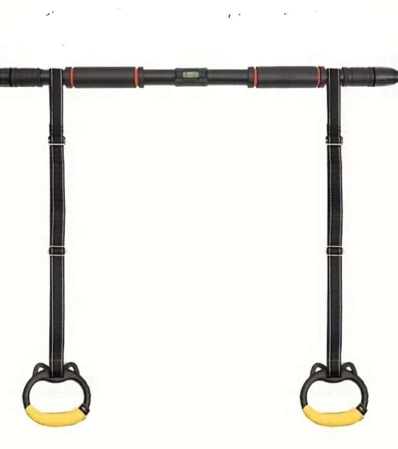 Gymnastic rings, black, 2 pcs - Tenderyard
