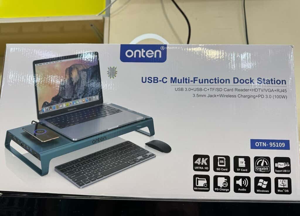 Onten OTN-95109 Monitor Altlığı və Type-C Dock Station - Tenderyard
