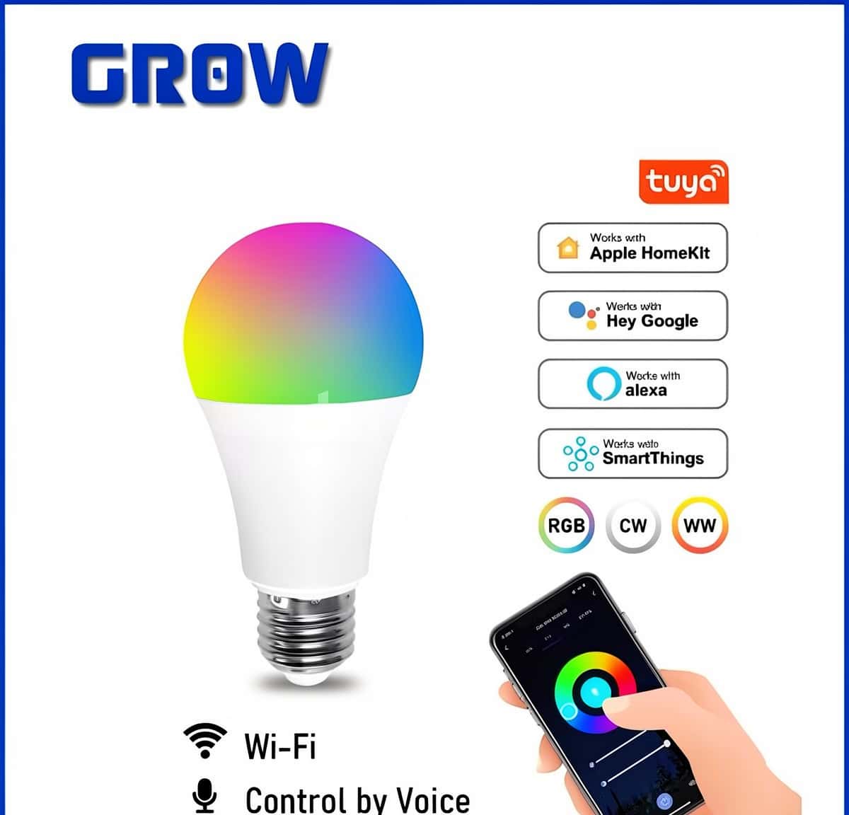 Tuya Smart RGB Wi-Fi Controlled Bulb - Tenderyard