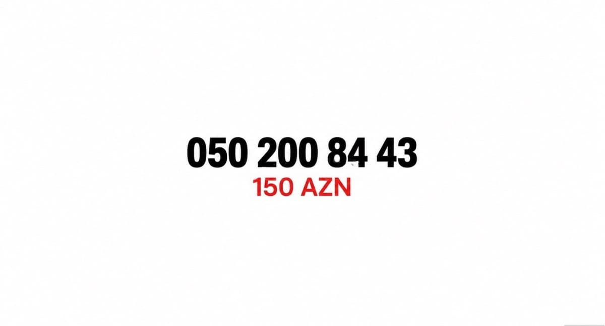 Azercell nömrə (050) 200-84-43