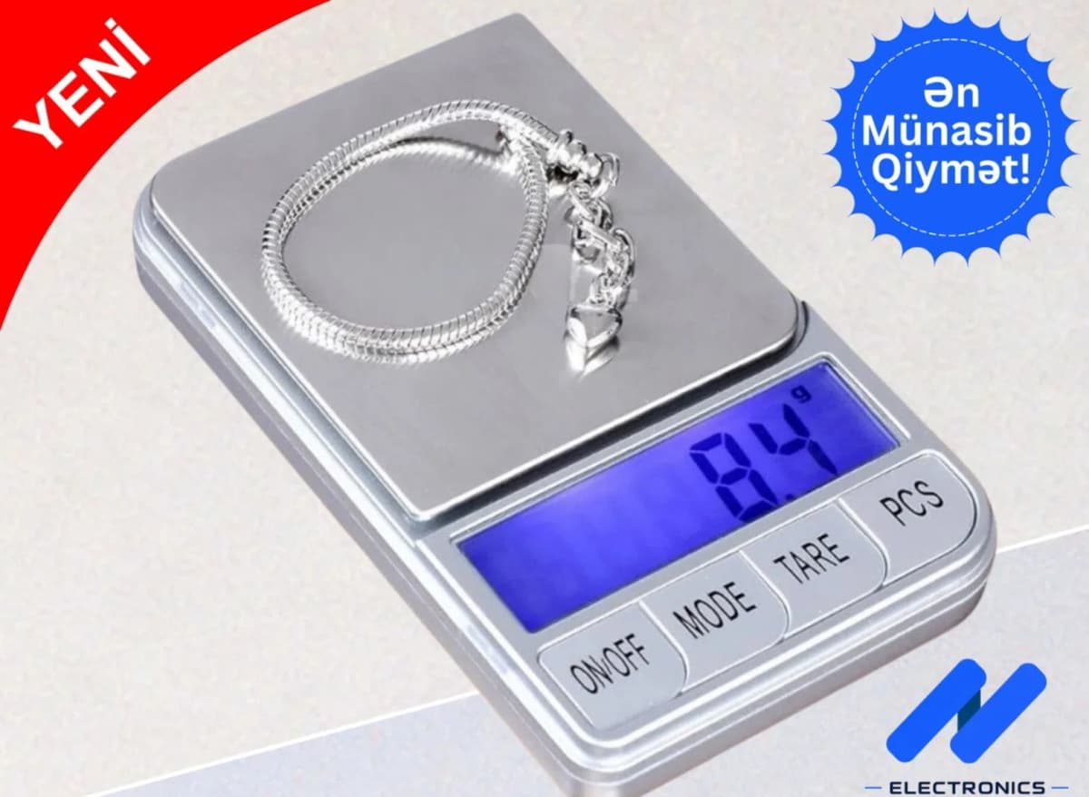 Elektron zərgərlik tərəzisi 200g/0.01g
