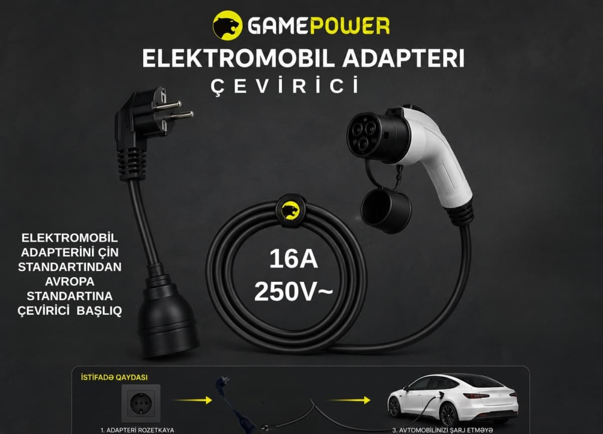 Elektromobil Şarj Cihazı üçün Çevirici Adapter